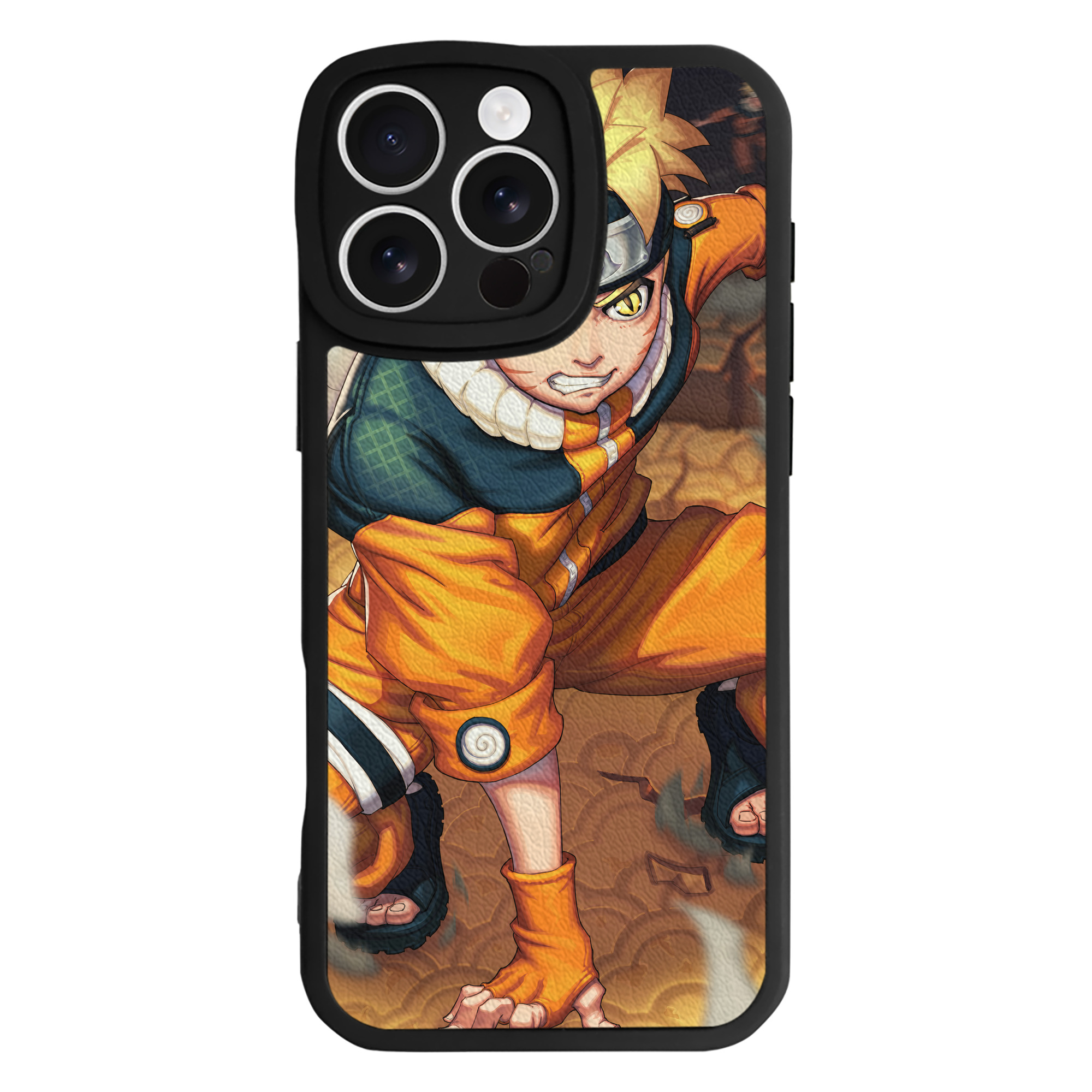 （画像用） NARUTO -ナルト- NARUTO -ナルト- 疾風伝 【iPhone 16シリーズ対応】シリコンスマホケース（レザー調） 材質：シリコン